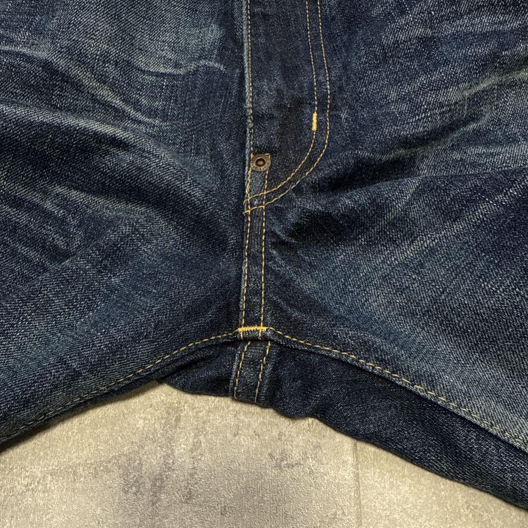 名作 WTAPS デニム S BASIC TRASH 赤耳 セルビッジ リペア