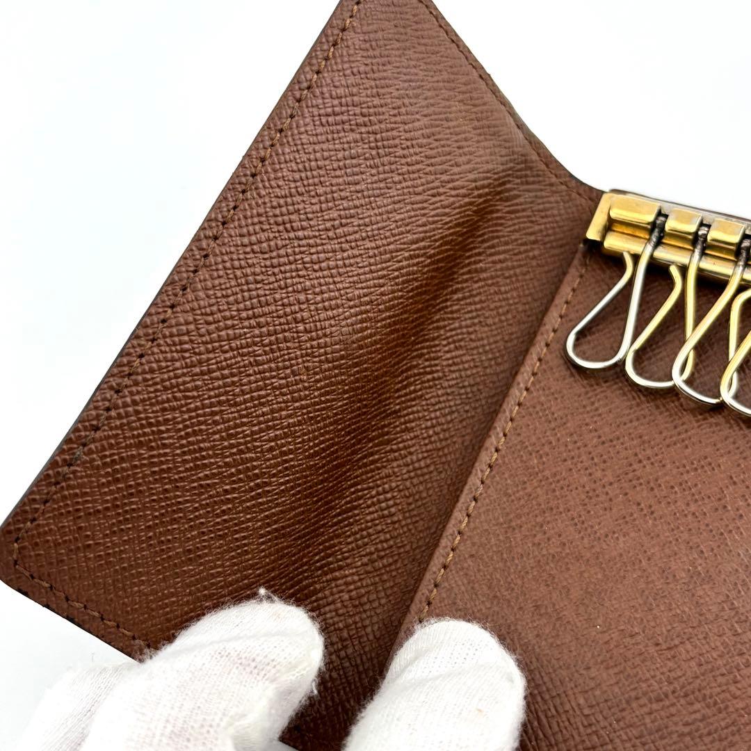 【美品】ルイヴィトン　モノグラム　ミュルティクレ6 キーケース　ブラウン