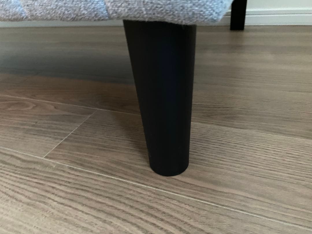 グレー ファブリック ソファベッド