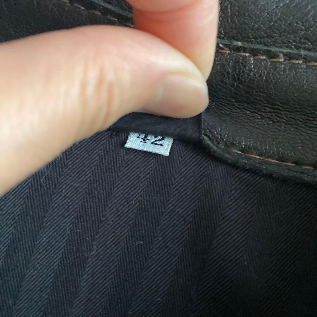 レザーシャツ 日本製 鹿革　42