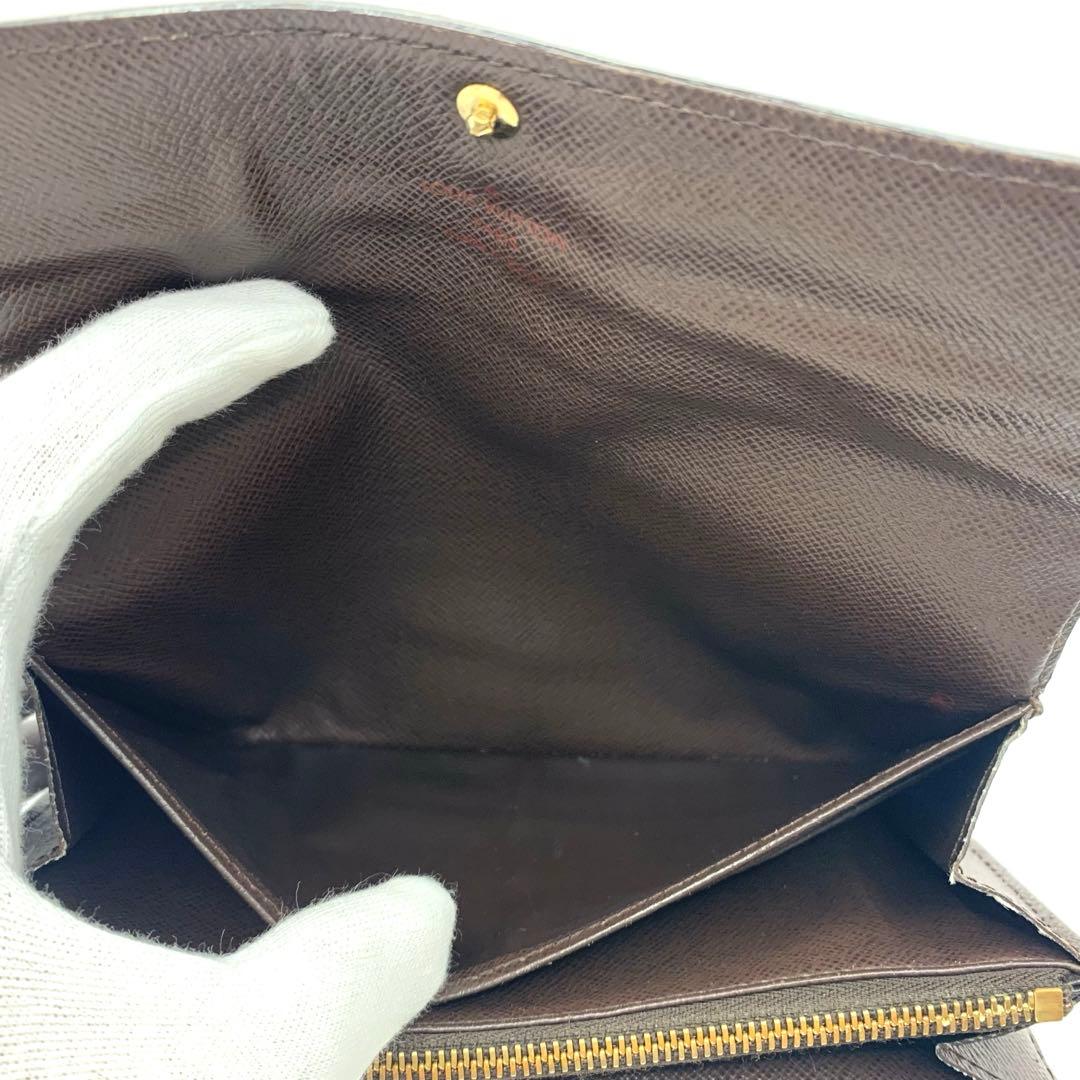 ルイヴィトン ダミエ 長財布 ポルトフォイユ 折り財布 二つ折り財布 レザー