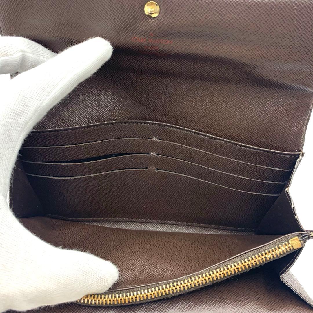 ルイヴィトン ダミエ 長財布 ポルトフォイユ 折り財布 二つ折り財布 レザー