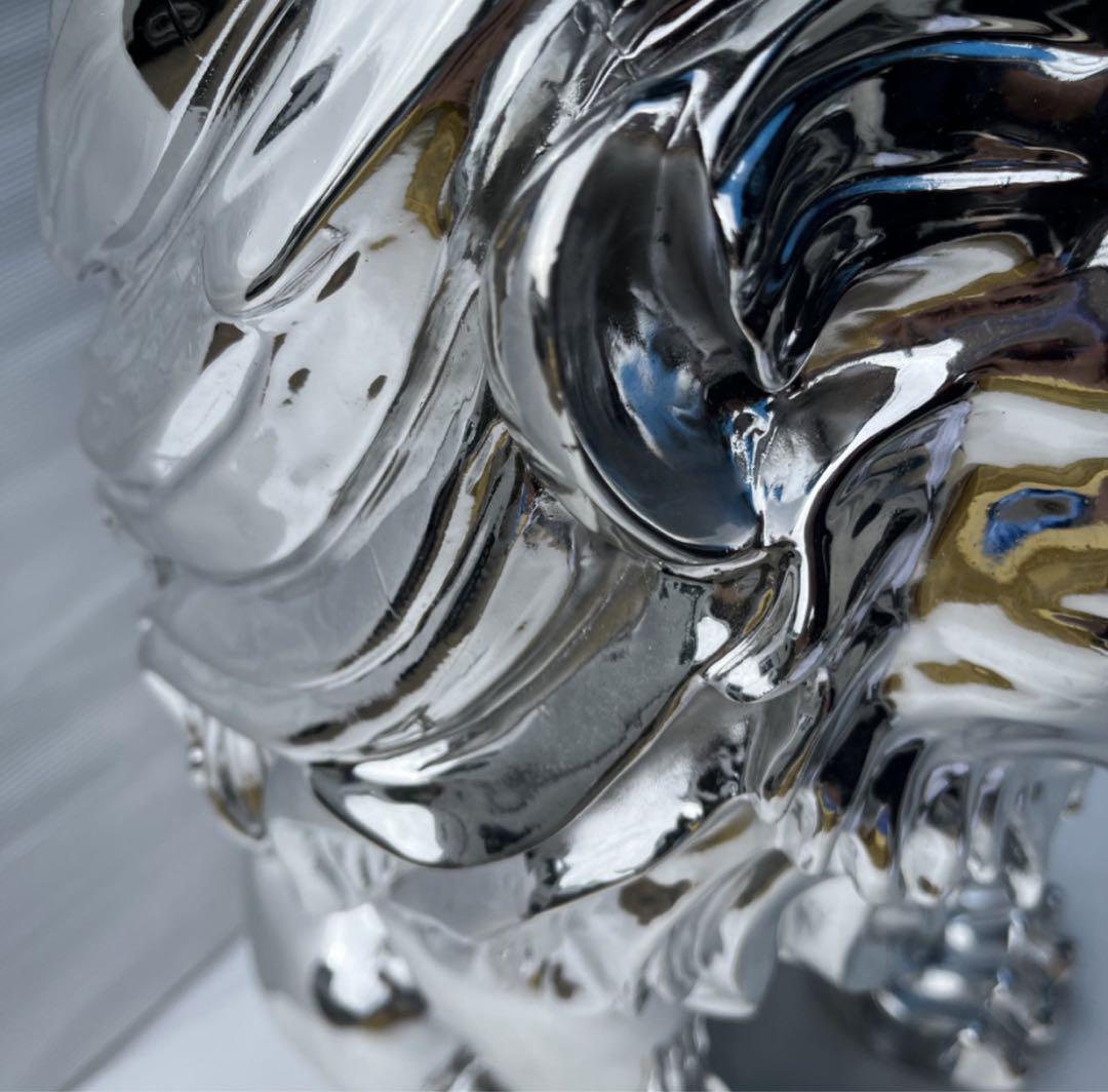 ライオン シルバー 置物 インテリア