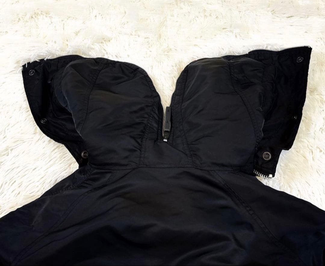 Alpha N-2B フライトジャケット　 y2k 短丈　Lサイズ ブラック