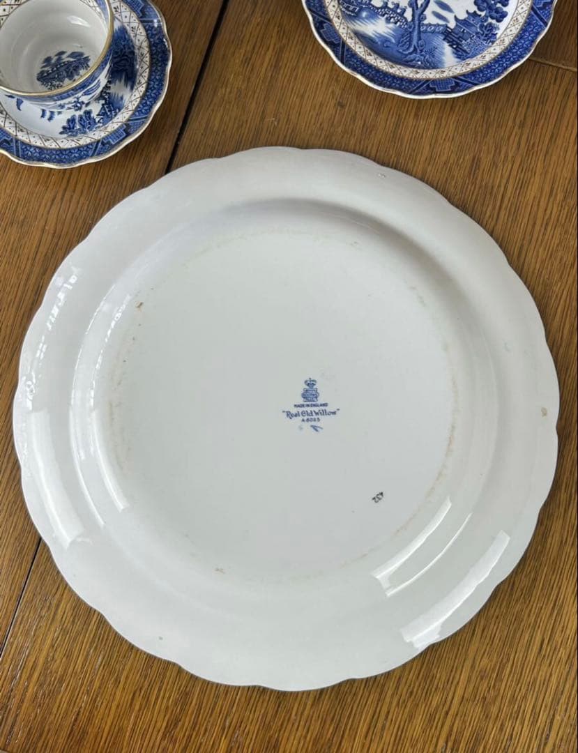 1950‘s Booths ブース社　リアルオールドウィロー　大皿　35cm