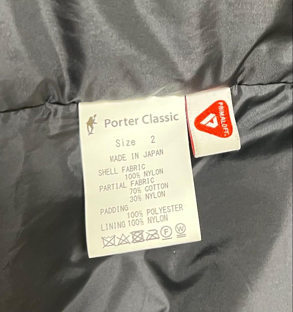 ポータークラシック シェーンナイロンバルカラーコート プリマロフト