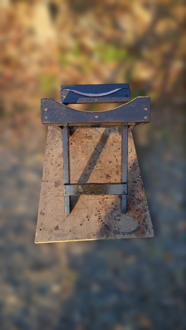 和太鼓用木製スタンド 黒、斜め台