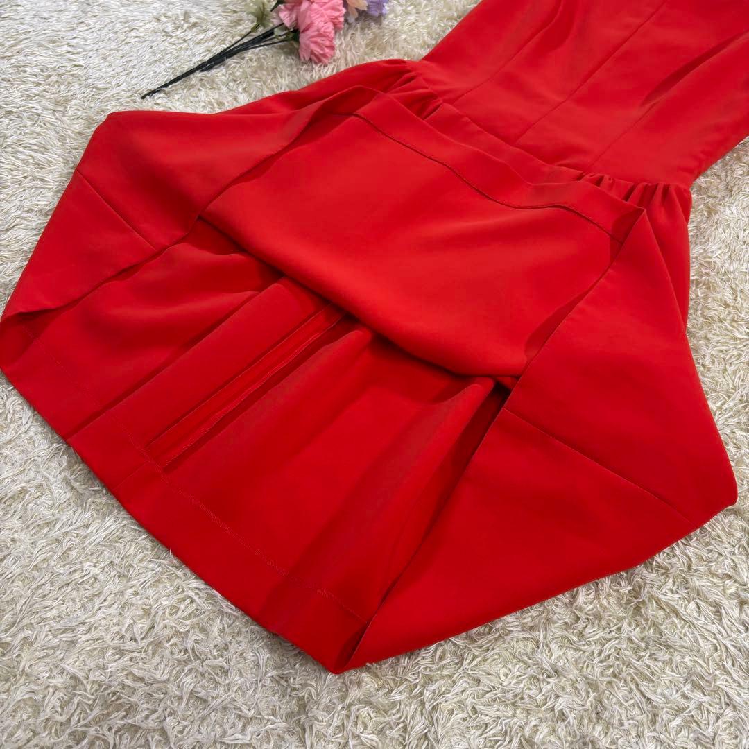 フォクシーニューヨーク　ギャザー　プリーツ　ポケット付　ノースリーブ　ワンピース