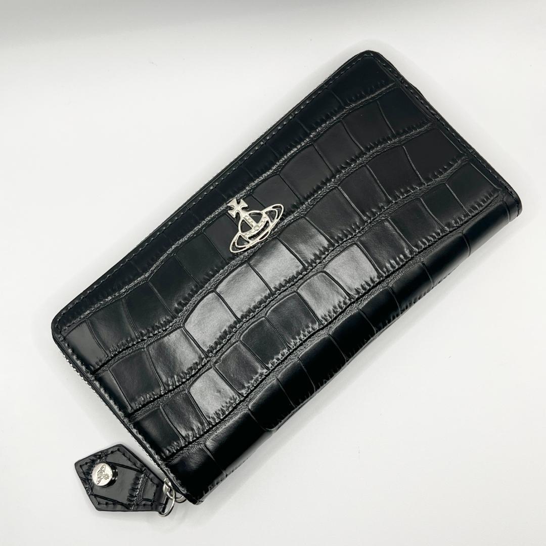 人気 未使用 Vivienne Westwood 黒 シンプル ワニ風 ウロコ - メルカリ