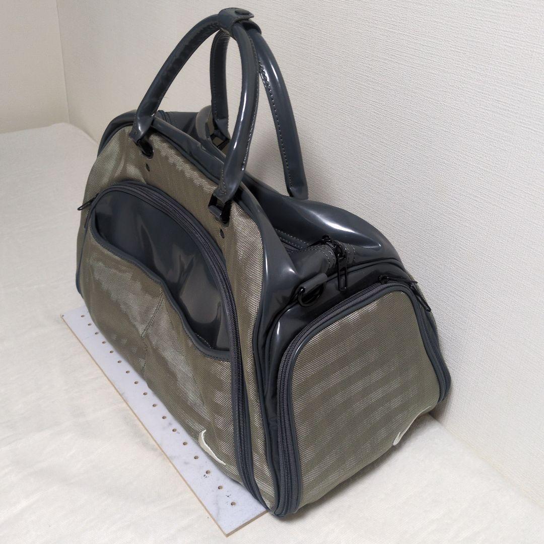 NIKE ゴルフ ボストンバッグ エナメル グレー