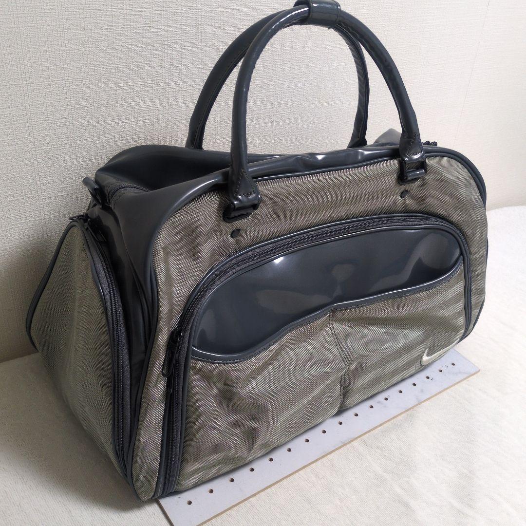 NIKE ゴルフ ボストンバッグ エナメル グレー