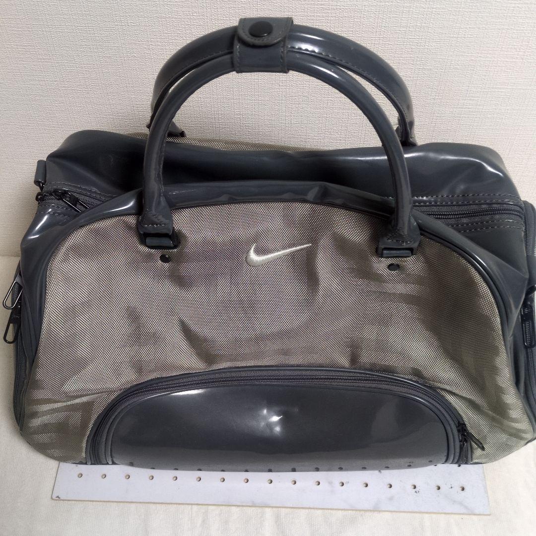 NIKE ゴルフ ボストンバッグ エナメル グレー