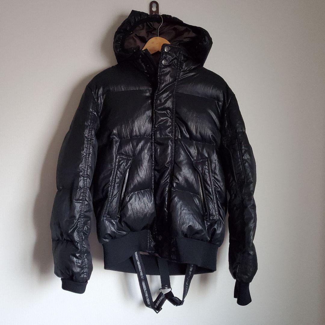 00s archive down jacket y2k 平成 光沢 Mサイズ 黒