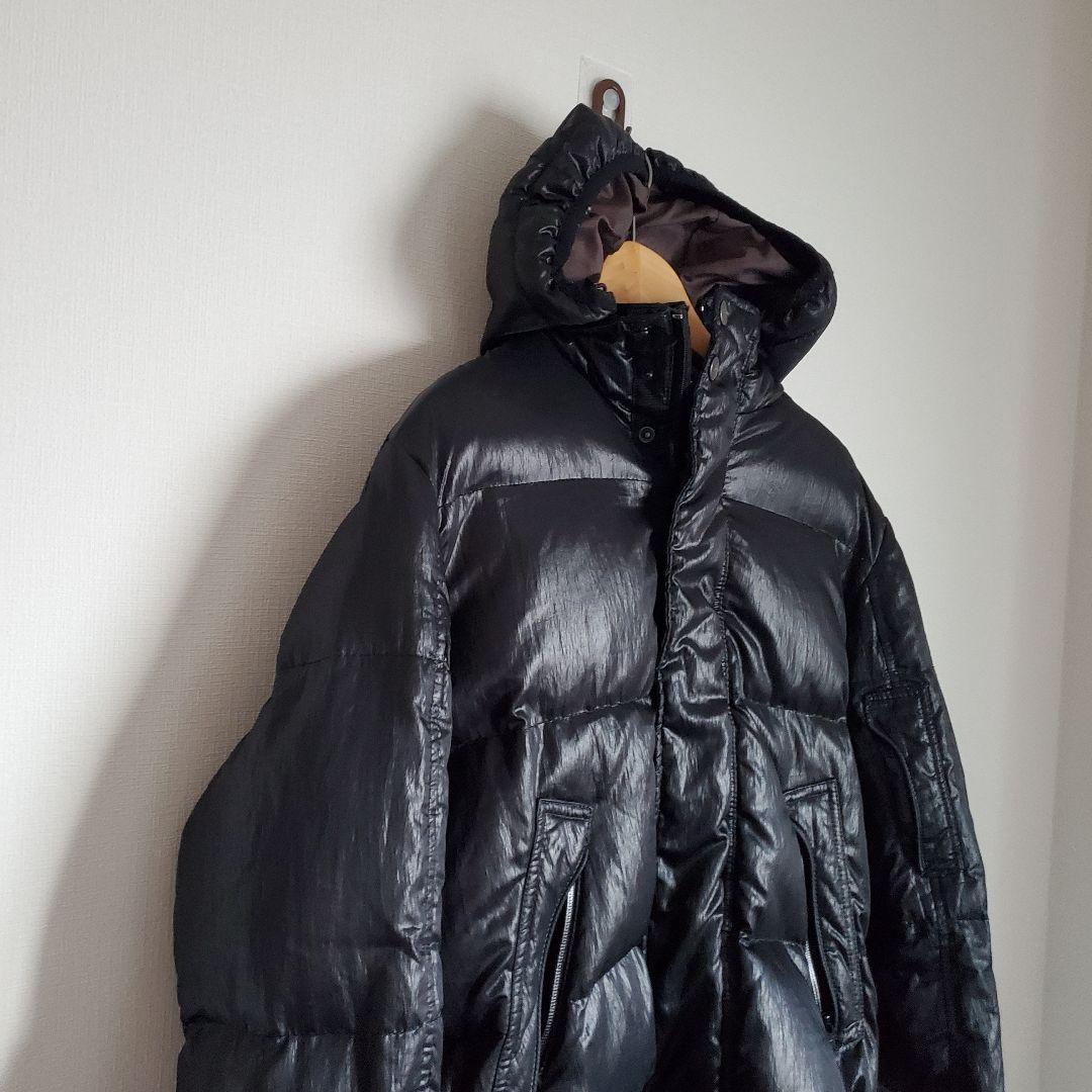 00s archive down jacket y2k 平成 光沢 Mサイズ 黒