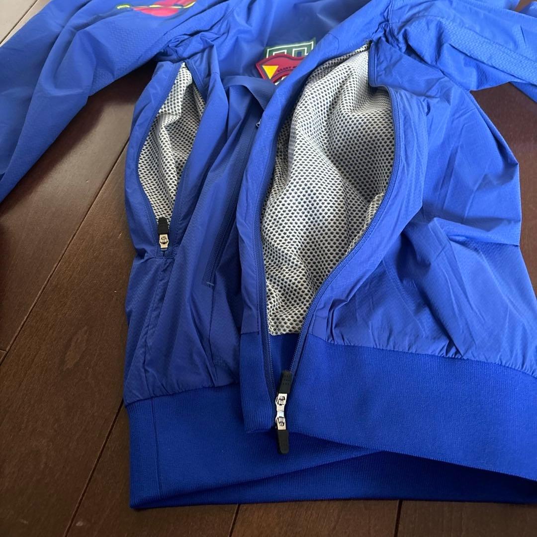 パーリーゲイツ20gナイロンストレッチ✕Nyストレッチ青色ツイン