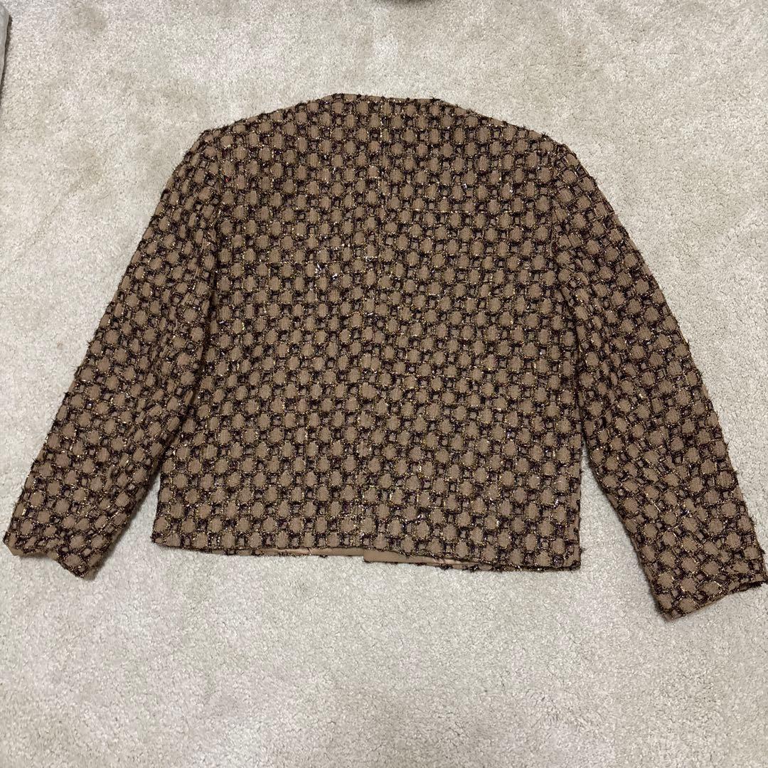 R*Y様 ALUDE アルード block pattern tweed jack