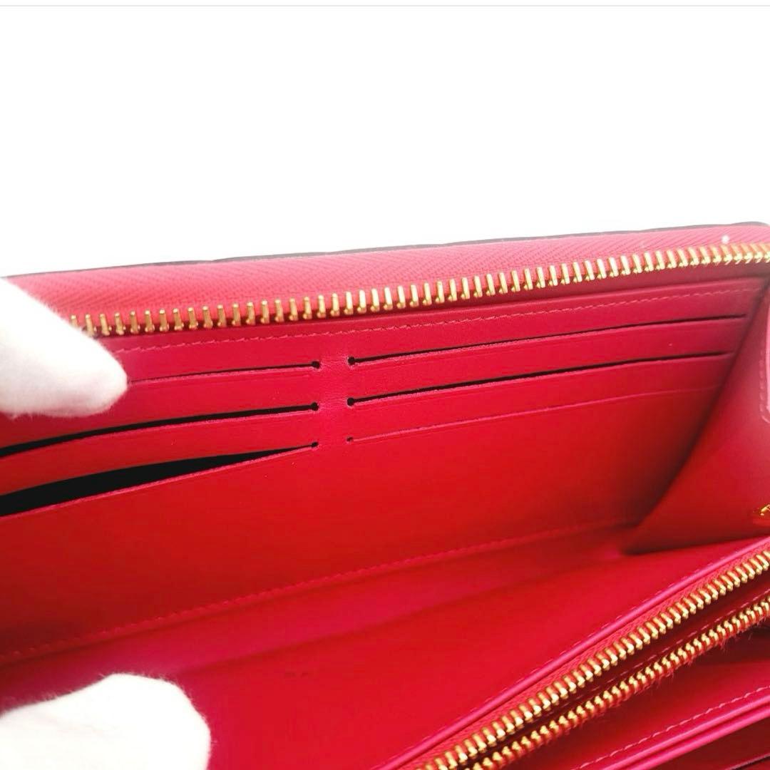 極美品　ルイヴィトン バレンタイン限定　長財布　フューシャ ピンク M64155