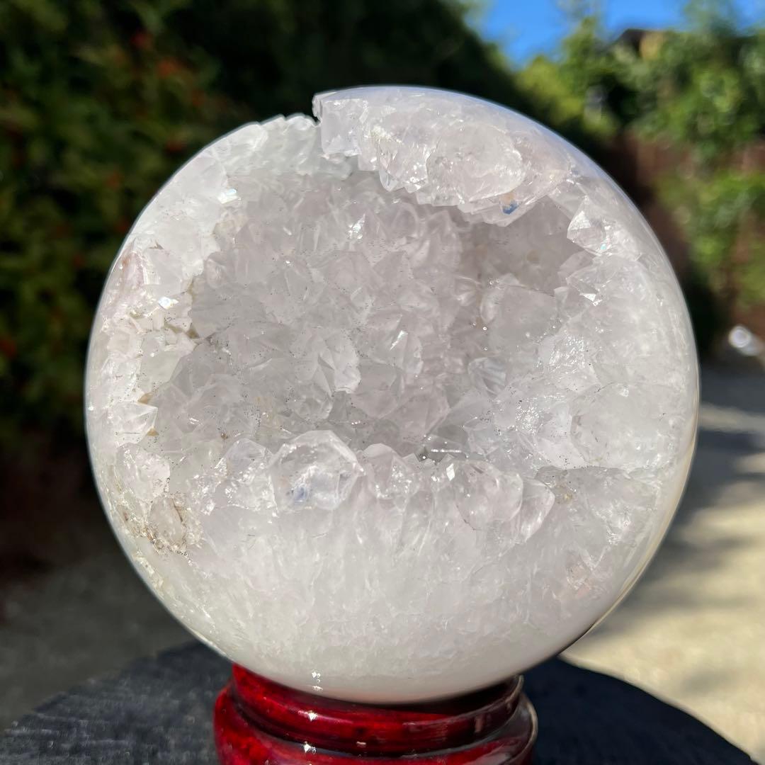 ✳️珍品☆希少価値ある極上品☆3.12kg‼️☆究極美麗 笑口☆ホワイト アメジスト