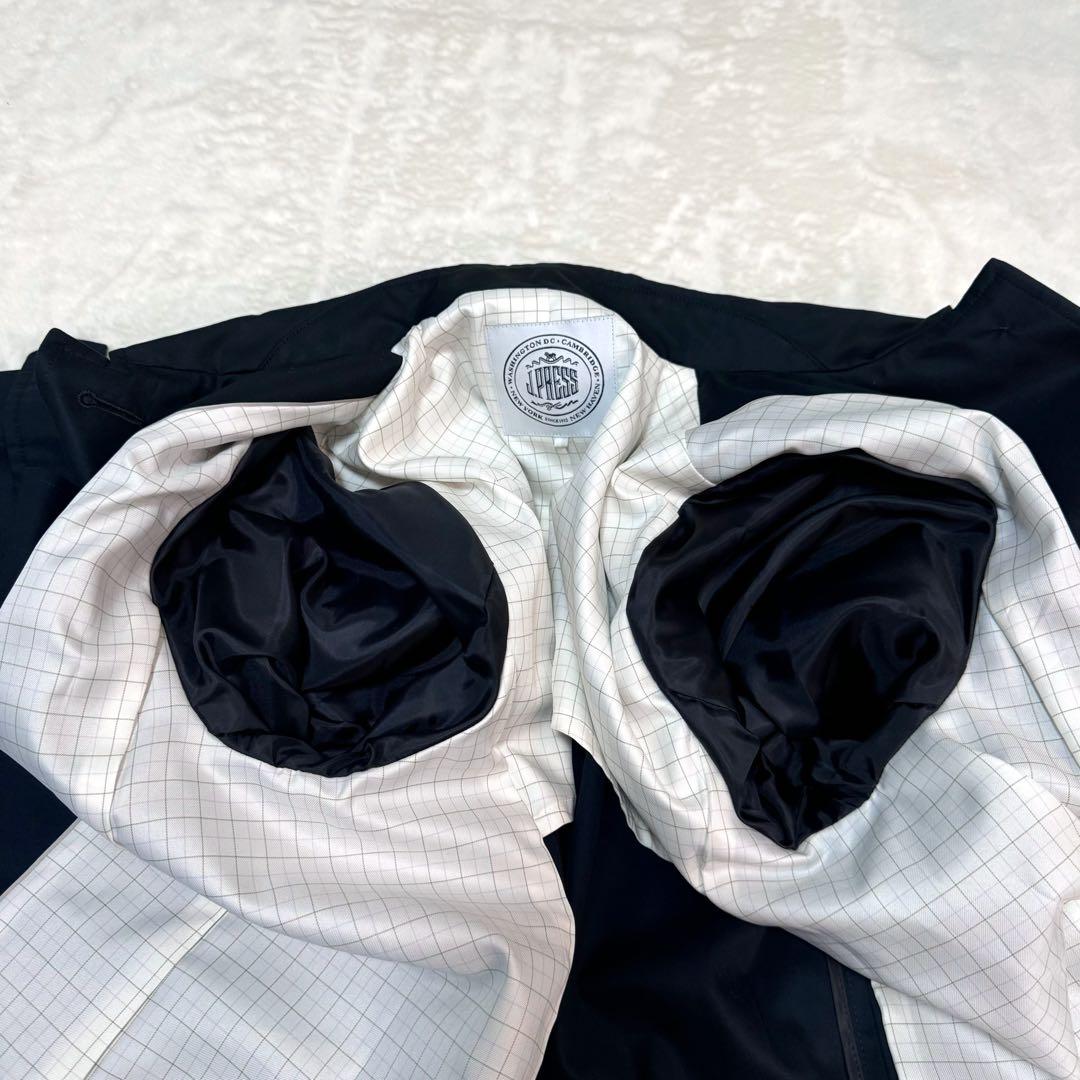 美品✨ジェイプレス　ステンカラーコート　トレンチコート　ネイビー　メンズ　L