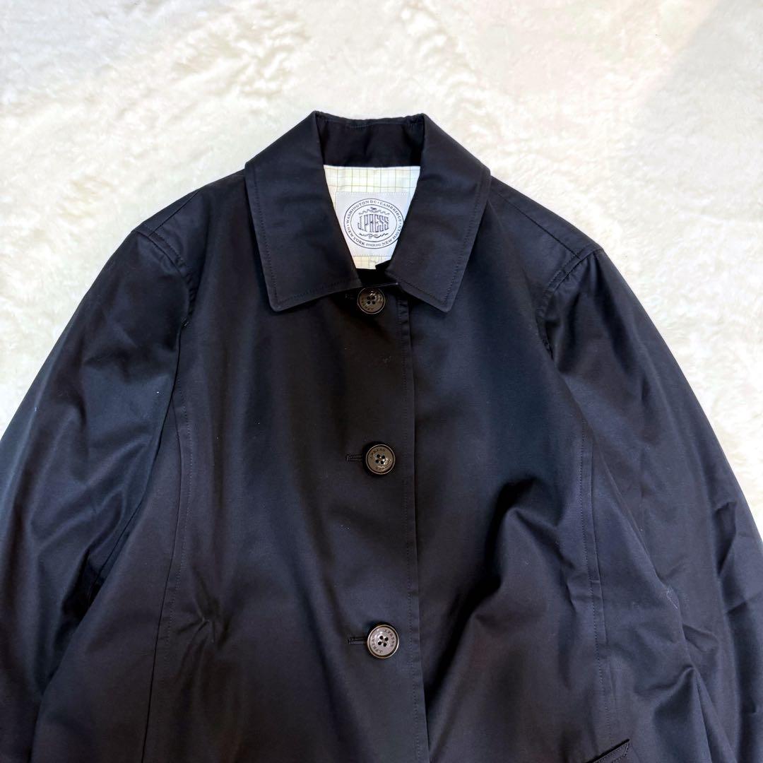 美品✨ジェイプレス　ステンカラーコート　トレンチコート　ネイビー　メンズ　L