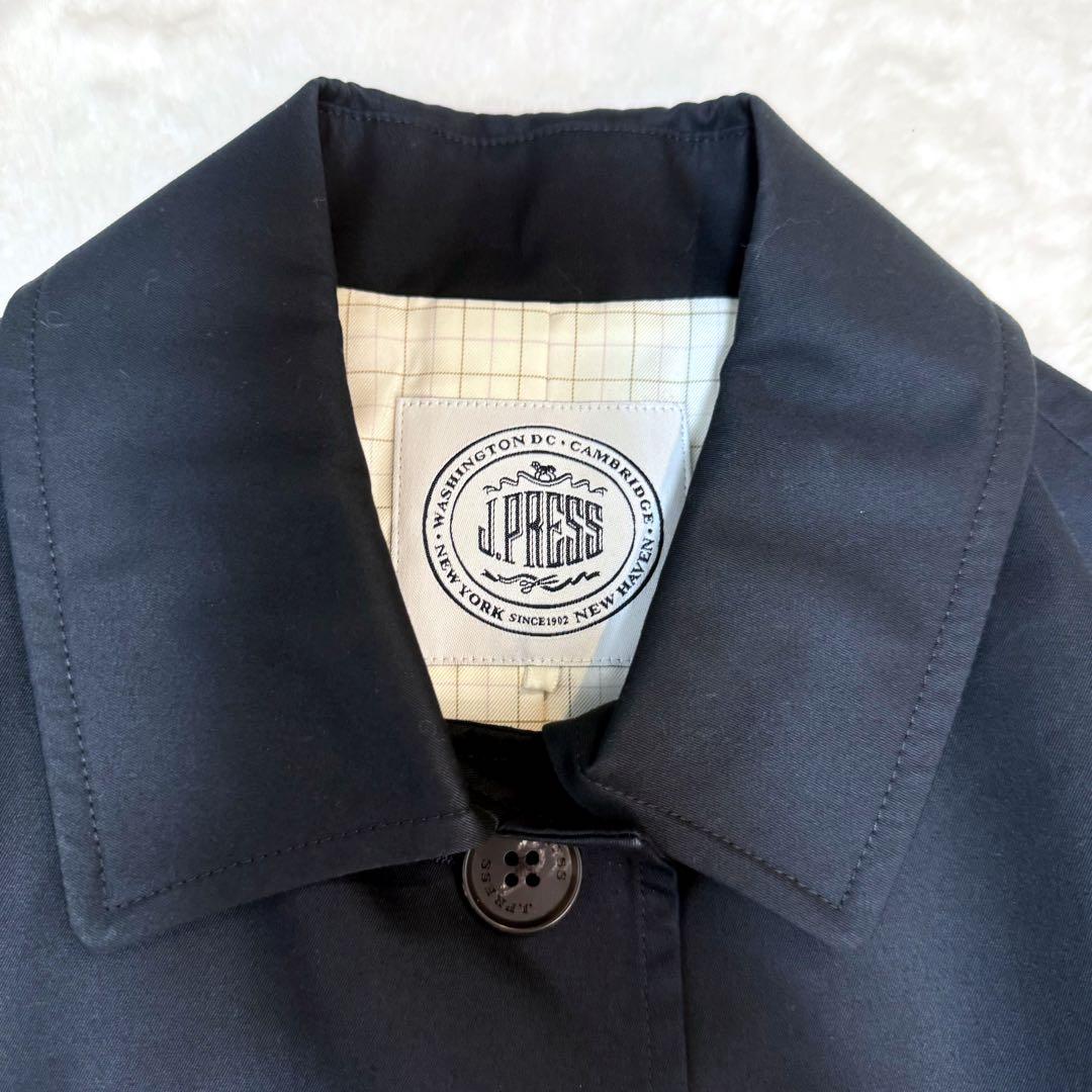 美品✨ジェイプレス　ステンカラーコート　トレンチコート　ネイビー　メンズ　L