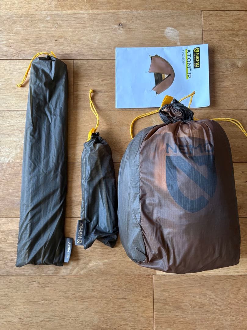 新品　NEMO ニーモ アトム 1P NM-ATM-1P キャニオン　ブラウン