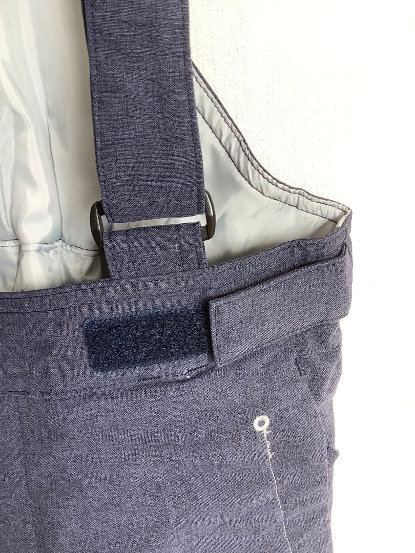 デサント 子ども用スキーウェア 150サイズ 青/白/ネイビー 撥水性の