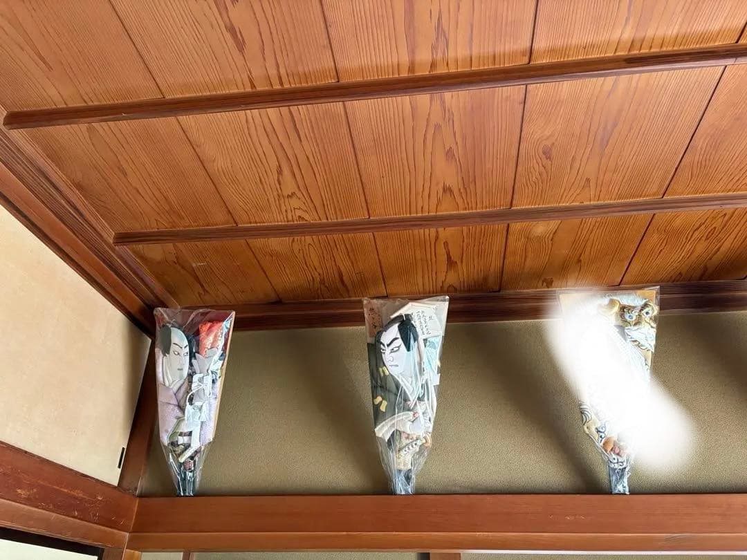 お正月にも！素敵なお顔です。歌舞伎羽子板　　3本