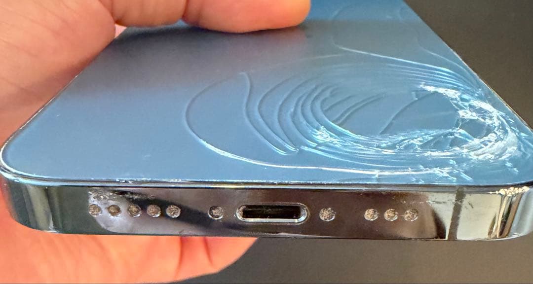 値下可 傷あり【iPhone】12pro 128GB バッテリー残量89%