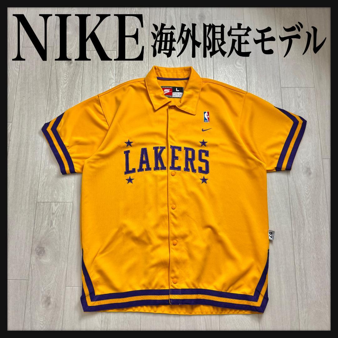【海外限定モデル☆レイカーズ☆】ナイキ NBA刺繍 ウォームアップ ジャージ