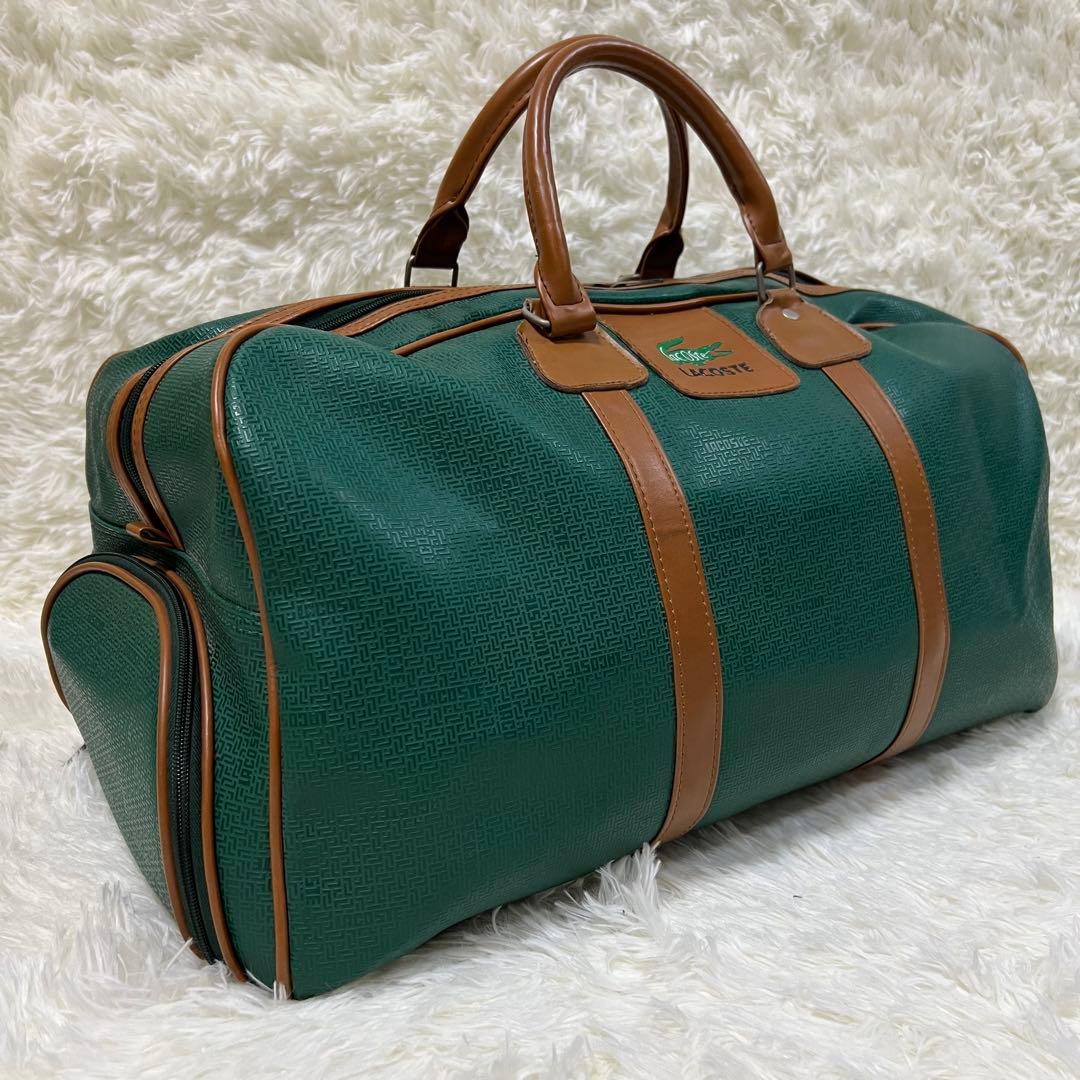 極美品】LACOSTE ラコステ ボストンバッグ ゴルフバッグ 総柄 大容量