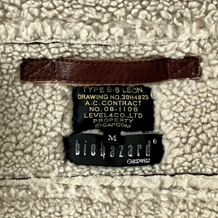 BIOHAZARD】B-6 LEONモデル ムートンジャケット バイオハザード - メルカリ