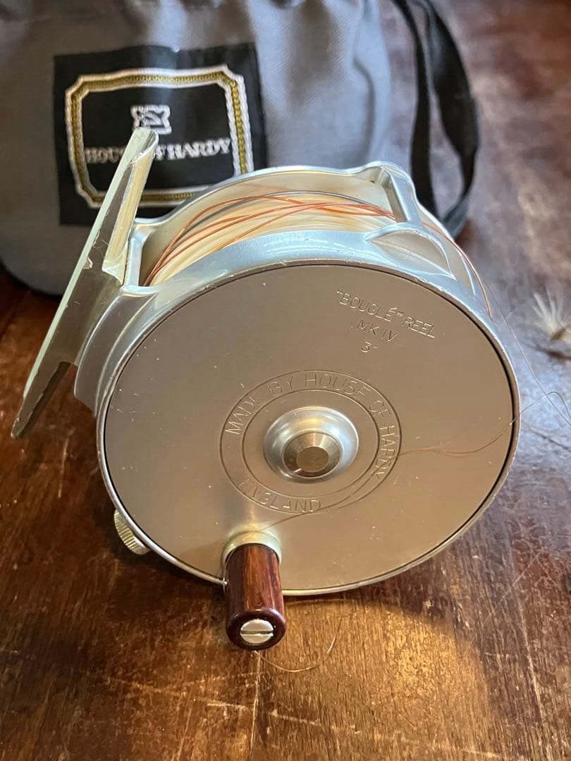 ブグレ HOUSE OF HARDY フライリール 収納バッグ付き ハーディ