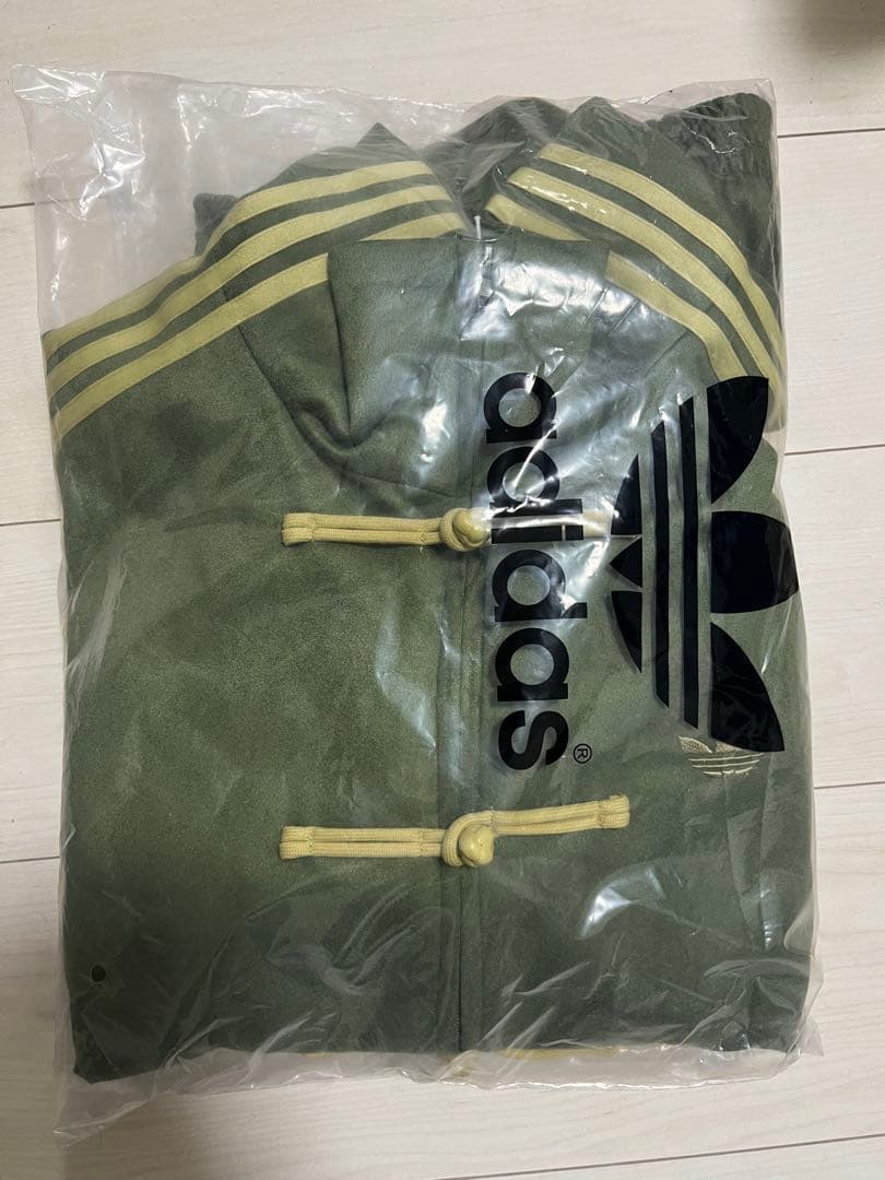 海外限定⭐︎adidas originals スエード トラックジャケット 緑 L