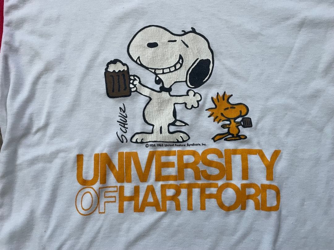 1970年代70s ビンテージARTEX SNOOPY フットボールTホワイト - メルカリ