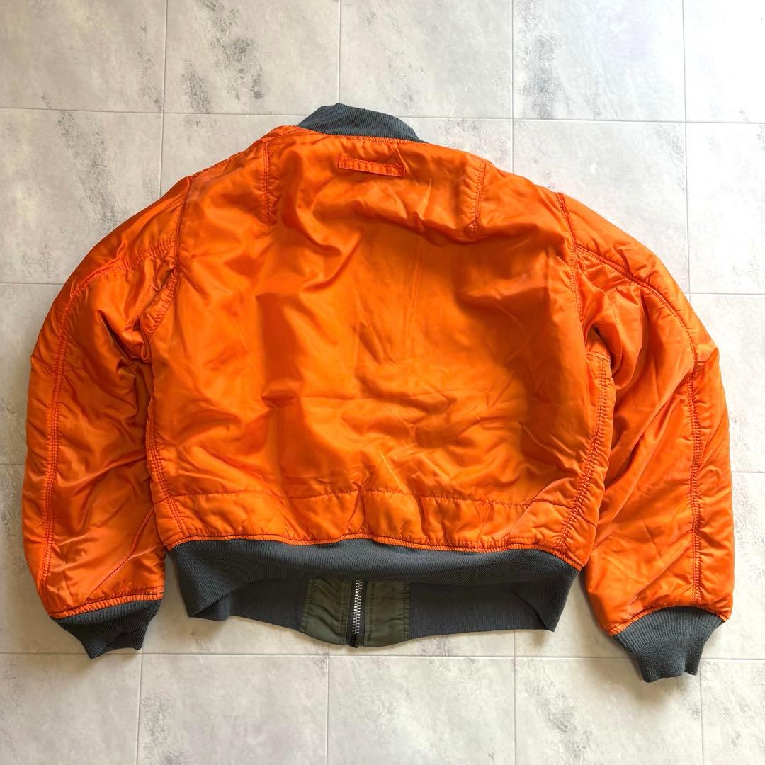 【USA製】 アルファ MA-1 90s フライトジャケット リバーシブル 短丈