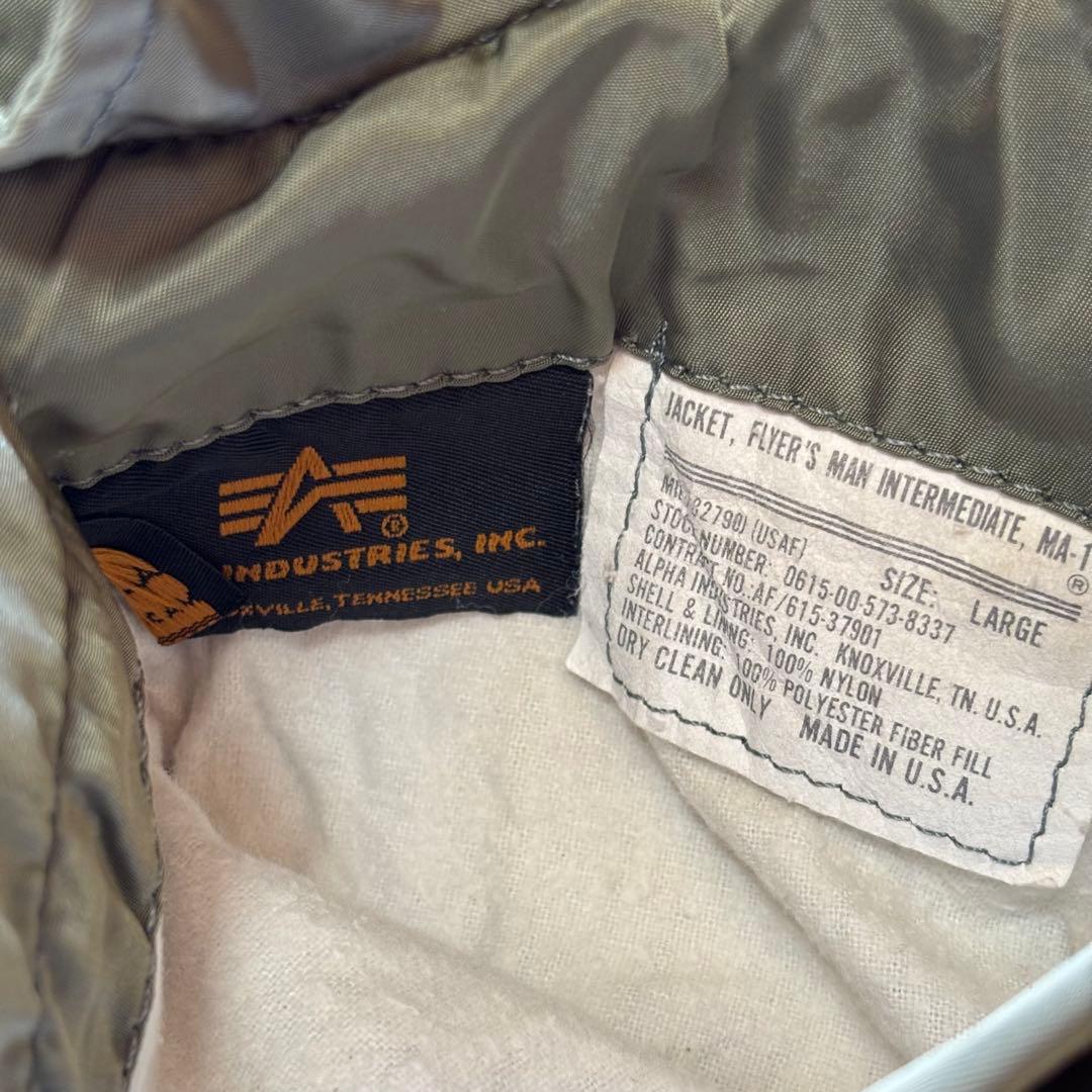 【USA製】 アルファ MA-1 90s フライトジャケット リバーシブル 短丈