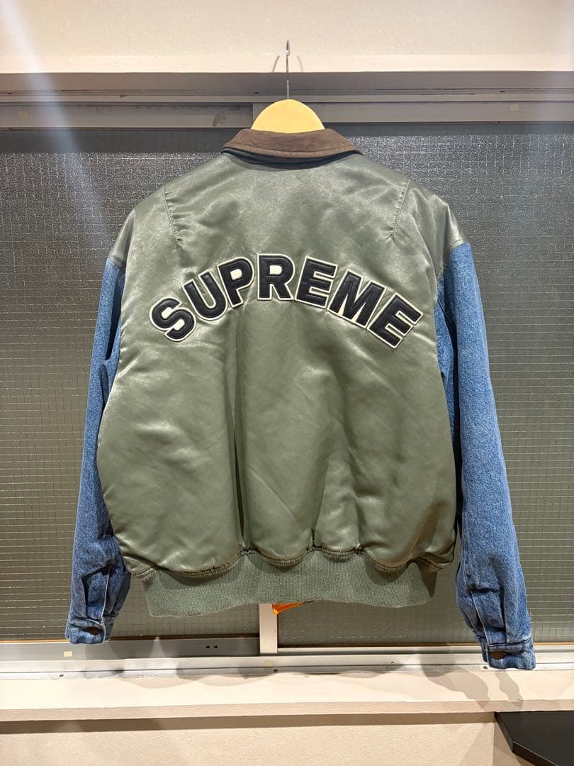 Supreme Denim Sleeve Ma-1 \"Olive\" シュプリーム