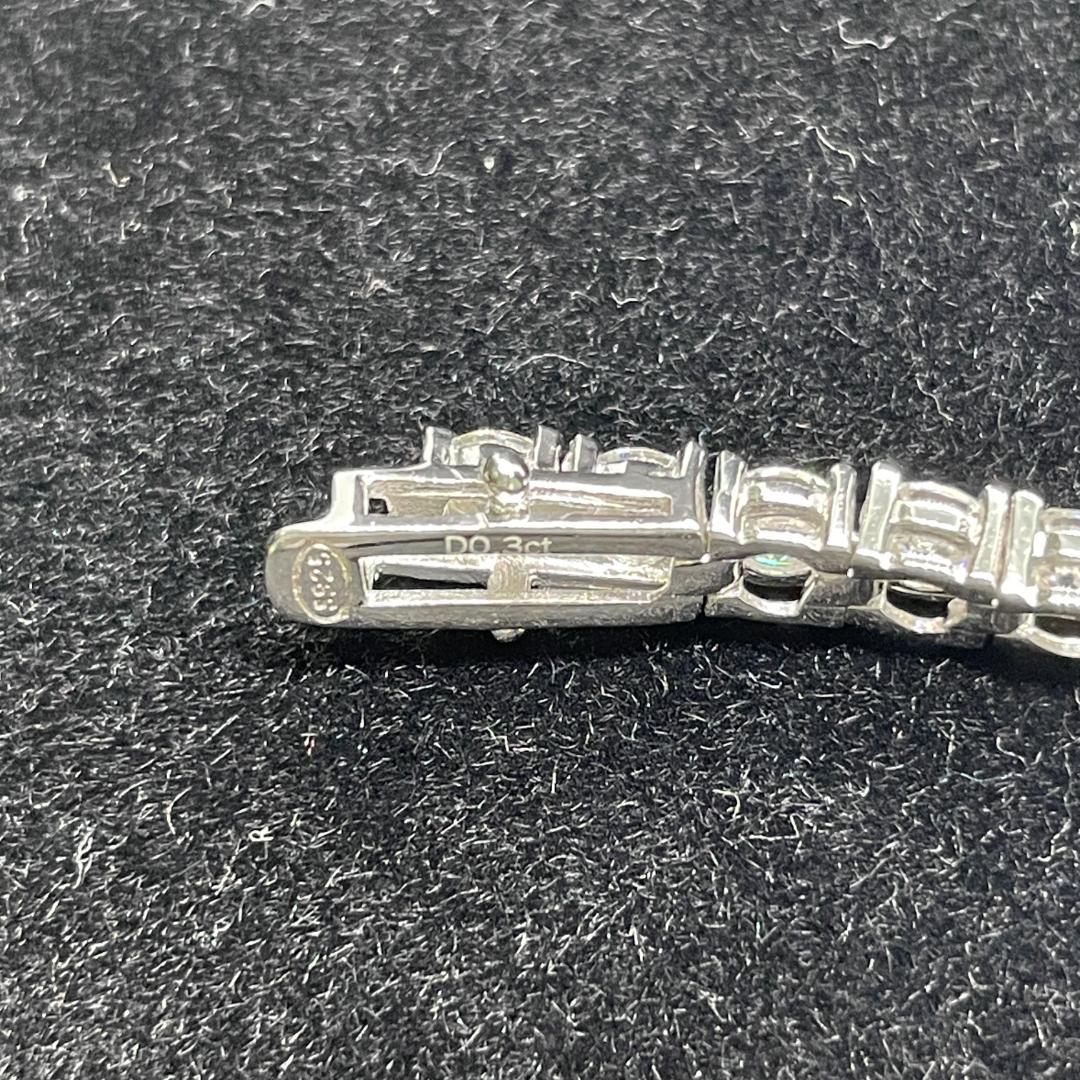 モアサナイト ブレスレット 4ミリ 16cm　【4BS16】