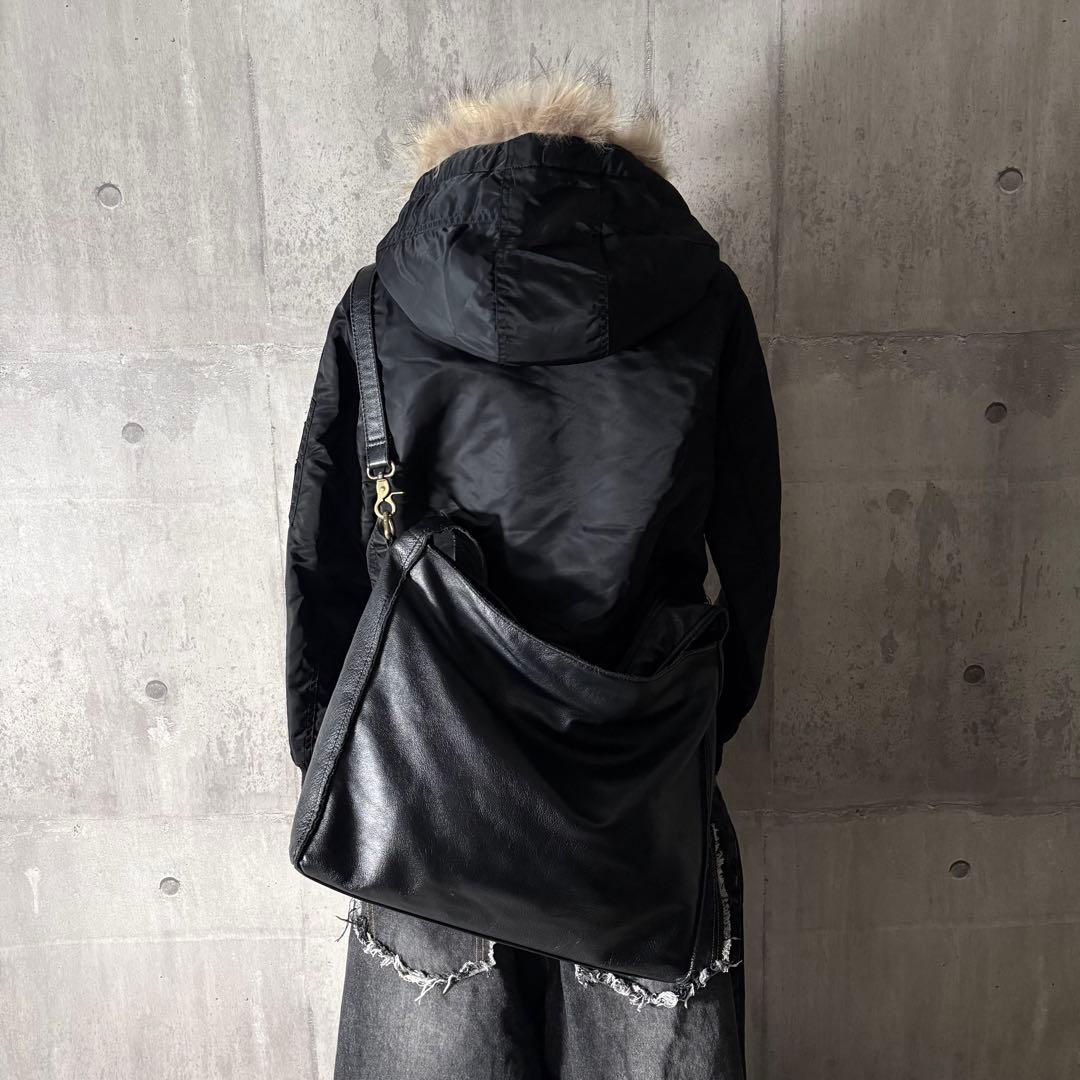 バッグ 00s leather one shoulder bag 2way y2k