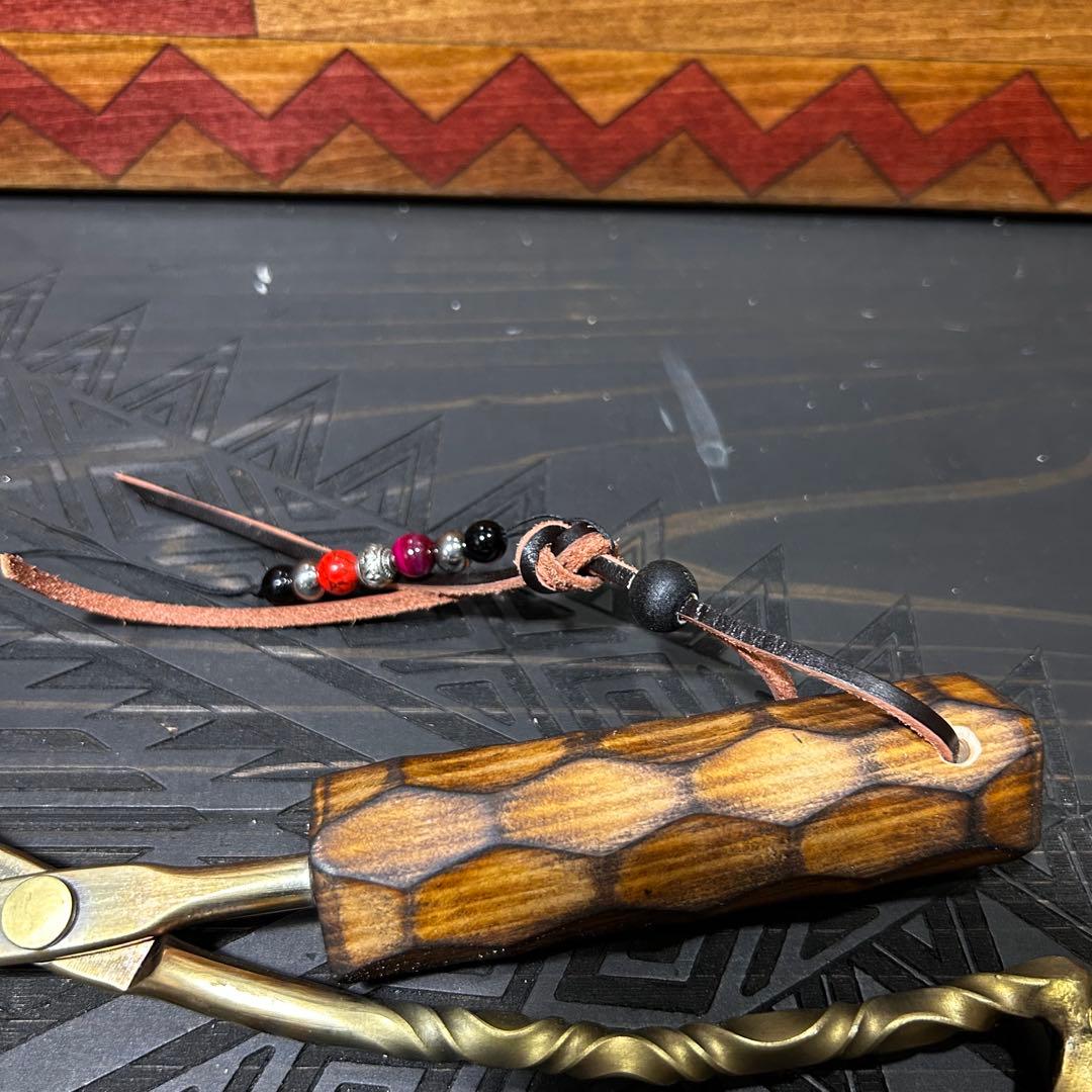 No.11 ツイスト薪ハサミ　ステンレス薪ハサミ　火ハサミ　フルカスタム