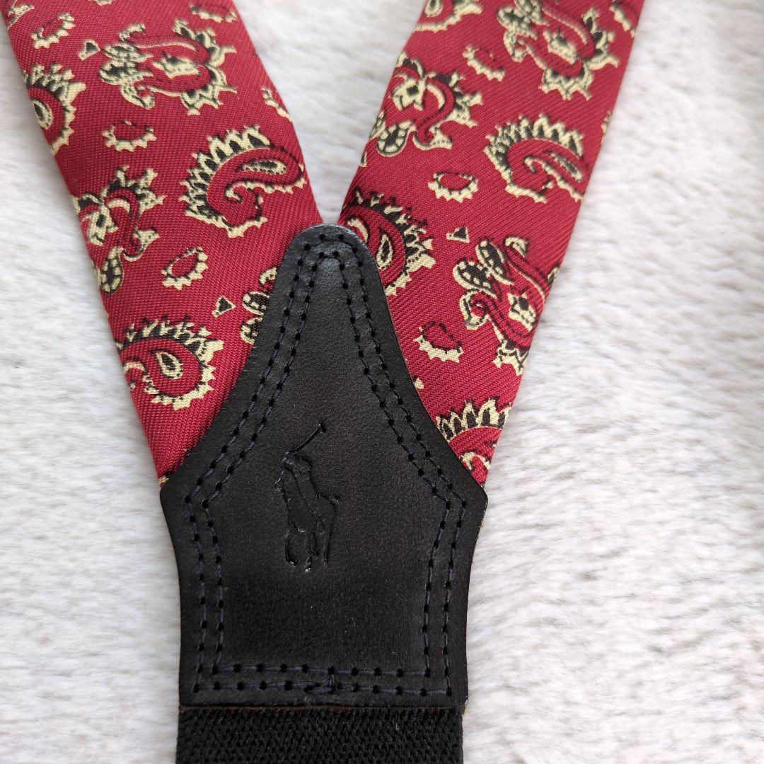 希少　ラルフローレン　サスペンダー　アメリカ製