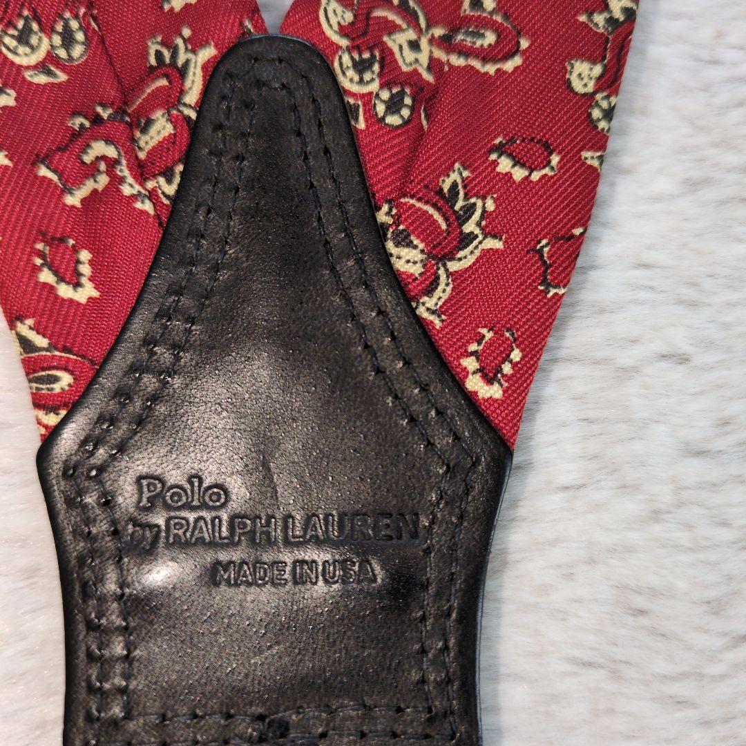 希少　ラルフローレン　サスペンダー　アメリカ製
