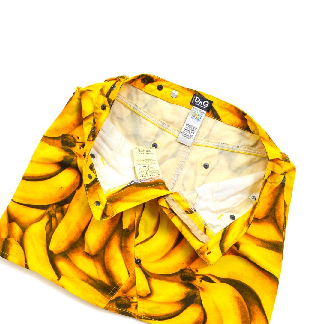 Dolce&Gabbanaドルチェ&ガッバーナ イタリア製 バナナ柄ミニスカート