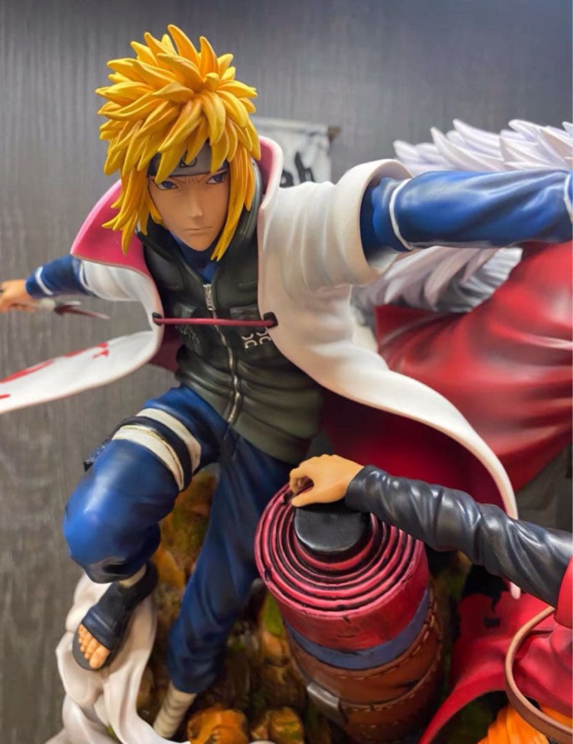 NARUTO ナル 波風 ミナト うずまきナルト自來也ガレージキットスタチュー①