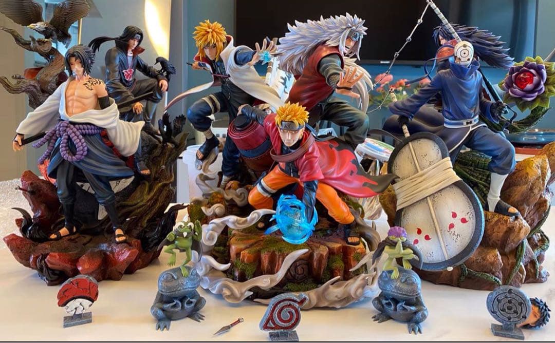 NARUTO ナル 波風 ミナト うずまきナルト自來也ガレージキットスタチュー①