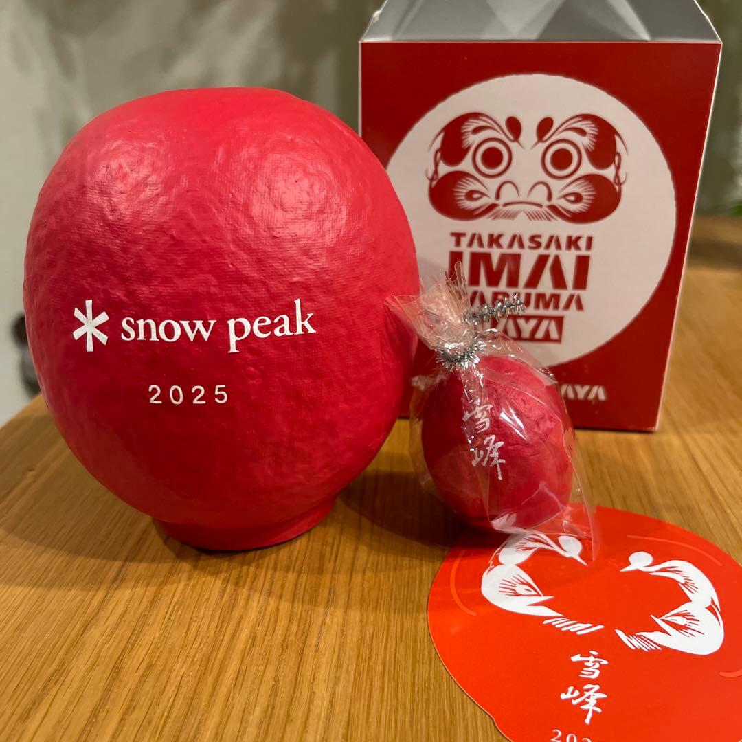 2025 スノーピーク雪峰だるま 非売品 中ダルマ 小ダルマ ステッカー