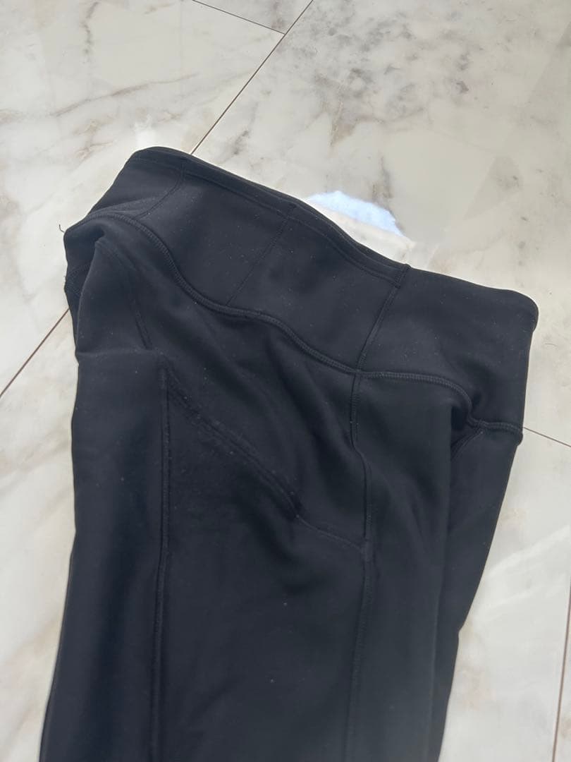 lululemon　黒 レギンス 裏起毛　XS