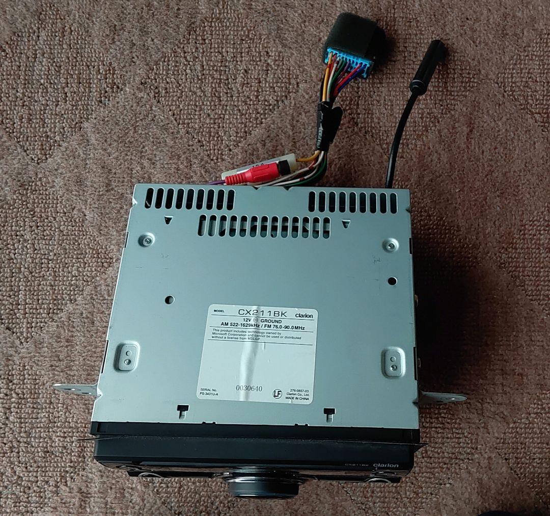 ジャンク カーオーディオ Clarion CX211BK ジャンク品 説明書あり