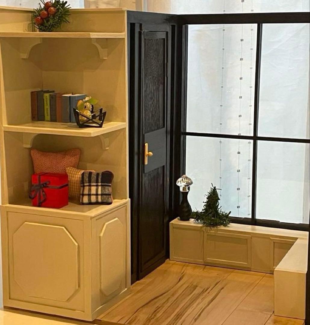 ドールハウス 撮影背景ボード ハンドメイド☆ ルーム＆チェア